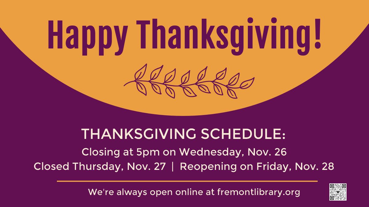 Thanksgiving Schedule. Wed. 9am-5pm. Thursday closed. Reopen on Friday.